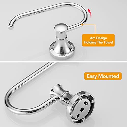 BESy Polished Chrome Toilet Tissue Paper Holder Polished Chrome Bathroom Accessories Toilet roll Paper Hanger, Wall Mounted, Rustproof - color: Polished Chrome