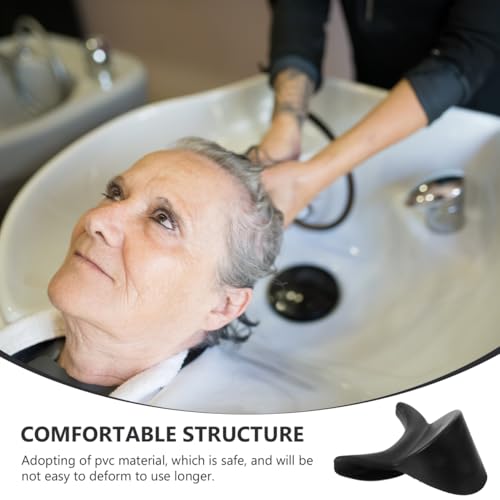 Shampoo Bowl Neck Pillow PVC Neck Support Cushion for Hair Washing Reusable Salon Rest for Comfortable Hair Washing Experience Fits All Salon Wash Basins