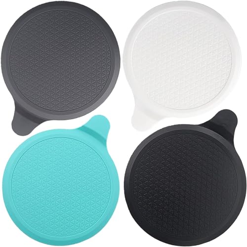 (4 Pack) Silicone Bathtub Stopper, 6" Extra Large Silicone Drain Plug, Universal Shower Drain Tub Stopper for Kitchen Gadgets Bathroom, White+Blue+Grey+Black - color: White+blue+grey+black