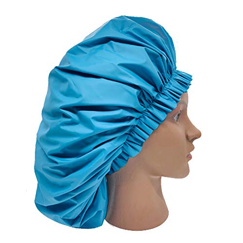 ELEBOX Premium Collection Super Jumbo Shower Cap Blue - color: Blue