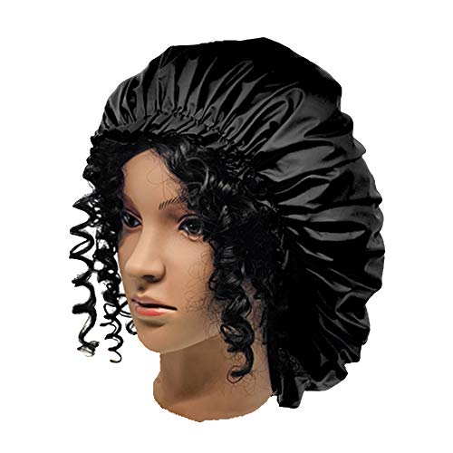 ELEBOX Premium Collection Super Jumbo Shower Cap - color: Black