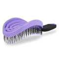 NuWay DoubleC Detangling Hair Brush – The Original Home Scalp-Care Brush – Patented Double Curved Scalp Care Hairbrush for Gentle Detangling, Volume Styling & Wet or Dry Hair (Violet) - color: Violet