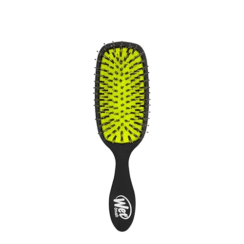 Wet Brush Shine Enhancer Hair Brush, Purple - Exclusive Ultra-soft IntelliFlex Bristles - Natural Boar Bristles Leave Hair Shiny And Smooth For All Hair Types - For Women, Men, Wet And Dry - color: Black, size: 1 Count (Pack of 1)