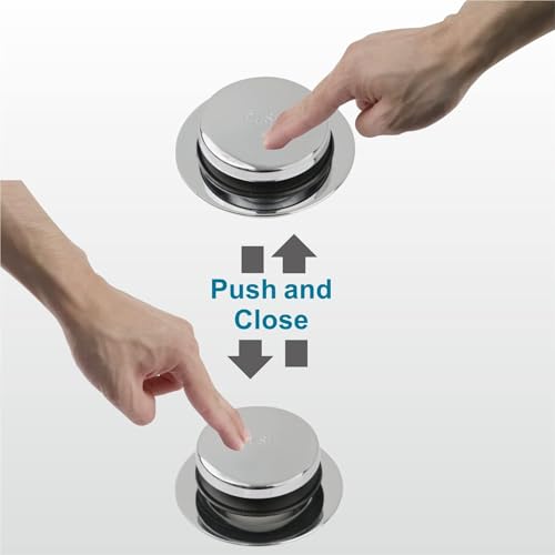 Chrome Bathtub Drain Tip-Toe Single Hole,Welsan Tub Drain Trim Set Conversion Kit Assembly, Coarse Thread Replacement Trim Kit with 1-Hole Overflow Faceplate Includes an Adapter,Chrome Plated - color: Chrome, style: 1 Hole