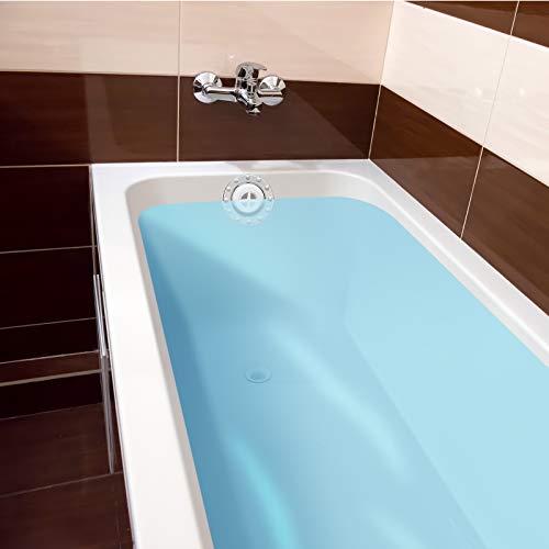 Jetec 2 Pack Bathtub Drain Stoppers 6.1 Inch Bathtub Overflow Cover Transparent PVC Bath Stoppers Overflow Drain Cover Plug for Deep Water Abysmal Bath Tub Hole Kitchen