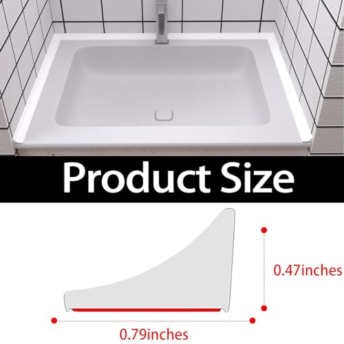 New Collapsible Shower Threshold Water Dam, Self Adhesive Silicone Waterproof Barrier Bathroom and Kitchen Water Strip Dam Shower Guard for Dry And Wet Separation Caulk Seal Strip Edge Trim(White) - color: White, style: 39Inch