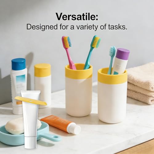 4 Pack Toothpaste Tube Squeezer - Hanging Toothpaste Roller Dispenser with Clips, Toothpaste Saver and Organizer for Bathroom, Kitchen, Travel