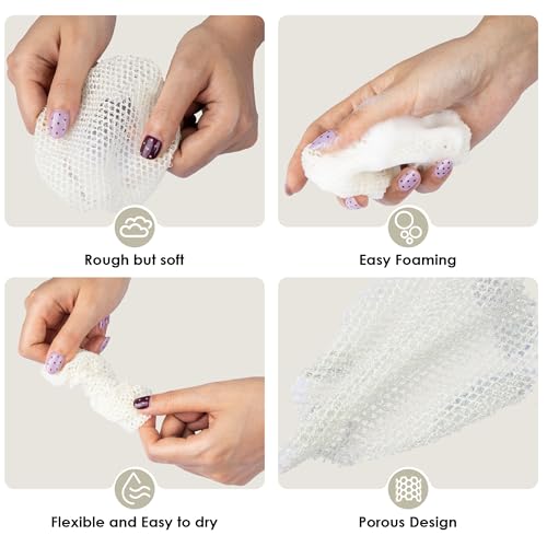 INNERNEED Food-Grade Soft Silicone Body Scrubber Shower Brush Handheld Cleansing Skin Brush, with Exfoliating Net Sponge Case (Pink Brush) - color: (Set5) Pinkcase