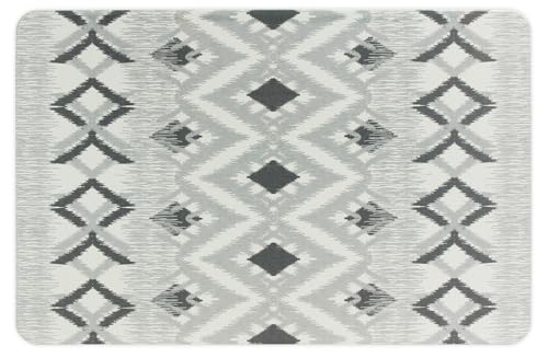 FloorPops Dierdre Grey Quick Dry Diatomite Non Slip Stone Bath Mat - color: Dierdre Grey Stone