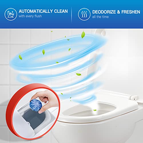 Vacplus Toilet Bowl Cleaners - 20 Pack Long-Lasting Toilet Cleaner Tablets, Prevent Stains & Deodorize, Blue - color: Blue, size: 1 Count (Pack of 20)