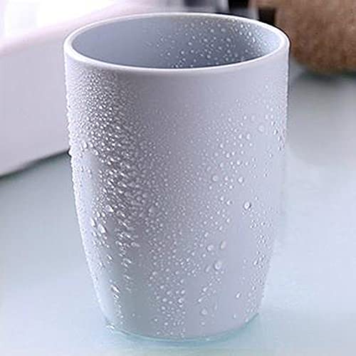 3 Pack of ALINNA Bathroom Tumbler Toothbrush Cups, 400ml Toothbrush Holder, Blue Green Coffee Colours Bathroom Cup Set, Tooth Brushing Tumbler, Reusable Bathroom Drinking Cup Rinsing Cups