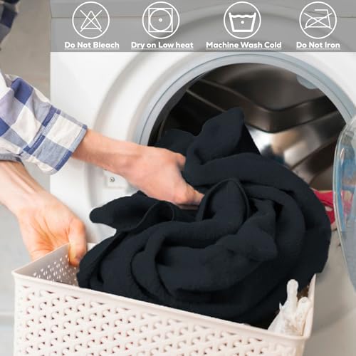 GOLD TEXTILES Premium Grey 100% Cotton Bath Towels Set (6 Pack, 24 x 50 Inch) High Absorbency Multipurpose Quick Drying Pool Gym Hotel Spa Bath Towel (6, Grey) - color: Grey, size: 6 Pack 24x50