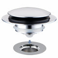 Chrome Plated Universal Tub Dain Stopper, Hidrop Pop Up Bath Drain Tip Toe Bathtub Drain Stopper,Conversion Kit Assembly, Replaces Lift and Turn, Tip-Toe and Trip Lever drains for Tub, EZ Install - color: Chrome