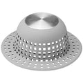 Aluvor Shower Drain Hair Catcher Bathtub Drain Cover Sink Drain Protector | Bathroom Sink & Bathtub Drain Strainer for Pop-Up & Regular Drains, Silver Grey - color: Silver Grey