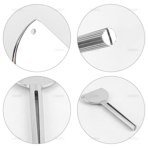 AUEAR, Stainless Steel Toothpaste Tube Squeezers Key Silver for Home Hair Dye (Set of 4) - color: Silver