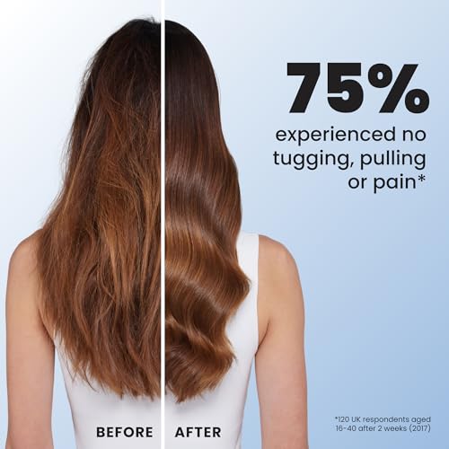 Tangle Teezer Ultimate Detangler Brush, Straight to Wavy, Denim Blues | Patented two-tier, regular-flex teeth reduce breakage & split ends on wet or dry hair; Shower-friendly hairbrush for all ages - color: Denim Blues