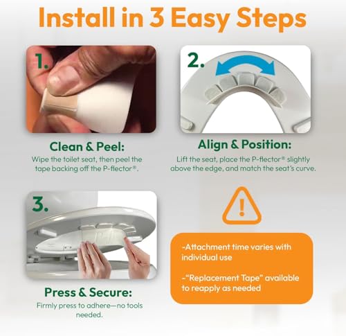 P-flector® Toilet Seat Urine Guard (2-Pack) - Pee Splash Guard for Potty-Training Kids, Adults, Seniors & Special Needs Individuals - Fits Round, Elongated & Curved Toilet Seats - size: 2 Pack
