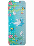 ENKOSI Bath Mat Long 40x16 – Non-Slip Bathtub Mat with Secure Suction Cups & Drain Holes with Fun Dolphin Design - Bathroom Shower Mat for Tub for Kids and Toddlers (Bath Dolphin) - color: Dolphin Print