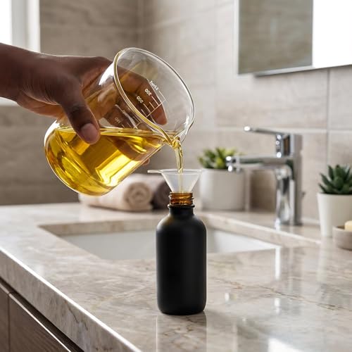12Pack 2oz Black Glass Pump Bottles, 60ml with Black Pump, Empty Refillable Travel Small Container For Lotion Cream Essentil Oil Shampoo (60mlpumpBLK) - size: 2oz Black Glass