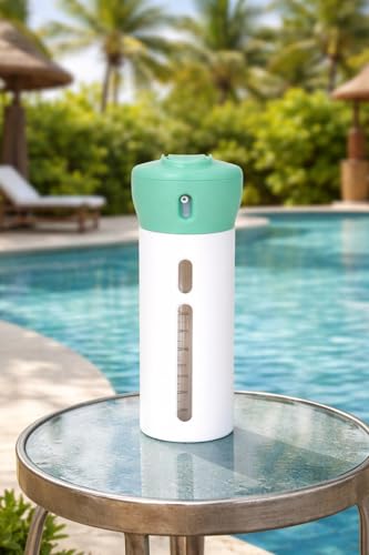 Travigo 4-in-1 Travel Dispenser Bottle, TSA Approved, Leak Proof, Four Reusable 1.4 oz. (40 mL) Toiletry Containers for Shampoo, Conditioner, Soap, Lotion, Skincare (Green) - color: 1 Dispenser (Green)