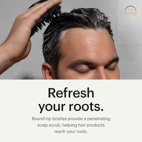 MANSCAPED® The Scalp Buffer Men’s Silicone Head Scrubber – Premium Cleansing & Exfoliating Hair Brush, Ergonomic Handheld Design for Gentle Scalp Massage (1-Pack) - size: Scalp Buffer