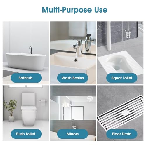 Disposable Toilet Brush with 48 PCS Refills, Disposables Toilets Cleaning System with Handle, Storage Caddy and 48Toilet Bowl Refill Heads for Bathroom Cleaning - style: Toilet Cleaning System