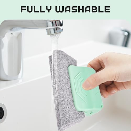 Magic Window Track Cleaner, 2025 New Groove Cleaning Brush Tools Set, Hand-held Window Track Cleaner Brushes Tools for Window lides Gaps Tile Lines Shutter Car Vents (Mix, 2PCS) - color: Mix, size: 2PCS