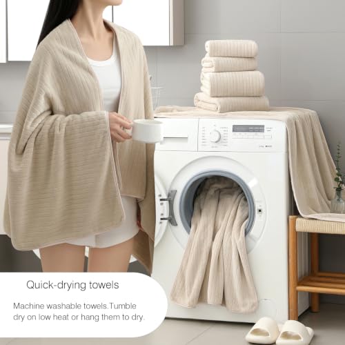 Hailea Hand Towels Set 16x31 Inches,Soft Microfibers Bathroom Towel Set 2 Pack,Highly Absorbent Quick Dry Luxury Towel Hotel Spa Gym Hand Towel Collection for Bathroom,Camel - color: Beige, size: 2-Piece Hand Towel