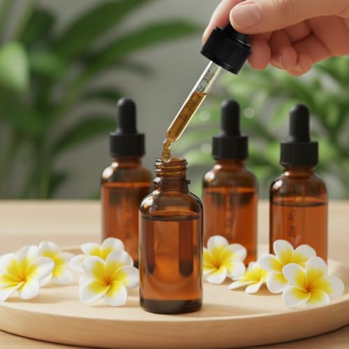 Bumobum Dropper Bottle 1 oz, 2 pack Amber Glass Eye Dropper Bottles with Labels and Funnel, Tincture Bottle with Measured Dropper - Leakproof Essential Oils Bottles for Health, Personal Care & Beauty - color: Amber 1 oz