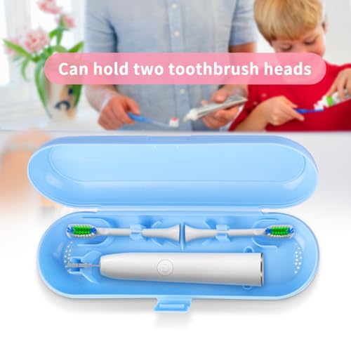 Fowecelt 2 Pack Electric Toothbrush Travel Case for Oral-B Pro and Other Electric Toothbrush, Portable Travel Toothbrush Holder(Blue & Pink) - color: Blue & Pink
