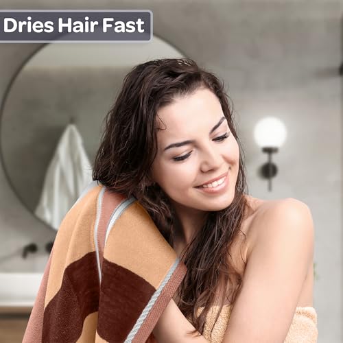Lavish Home 2-Piece Towel Set - 35x70in Extra Large Bath Towels - 500 GSM 100% Cotton Bathroom Accessories - Absorbent Bath Sheets for Shower, Gym, Spa, and Dorm Room (Taupe) - color: Taupe