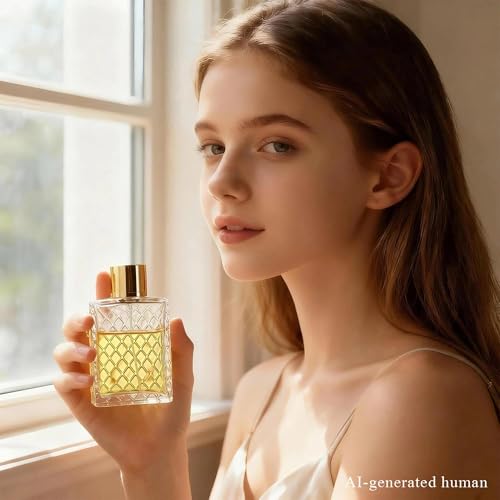 YU FENG 2 Pack 100ml Diamond Lattice Glass Perfume Spray Bottles, Atomizer | Diamond Lattice Texture, Gold Sprayer And Cap, Elegant Refillable Bottle, Fine Mist Atomizer For Perfume, Home And Travel Use - style: Diamond Lattice Texture