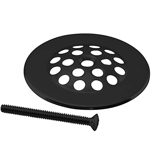 Westbrass Gerber Style Bee-HiveTub Strainer Grid with Screw, Matte Black, D327-62 - color: Matte Black