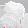 SetSail Bath Pillow, Relaxing Bath Pillows for Tub Neck and Back Support Soft 4D Breathable Air Mesh Ergonomic Bathtub Pillow with 6 Strong Suction Cups and Hook Luxury Bathroom Accessories,White - size: White1