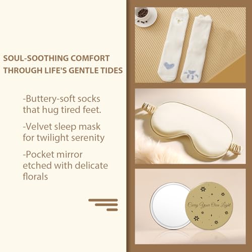 40"x60" Plush Blanket Spa Gift Set for Mom | Relaxation Box for Women