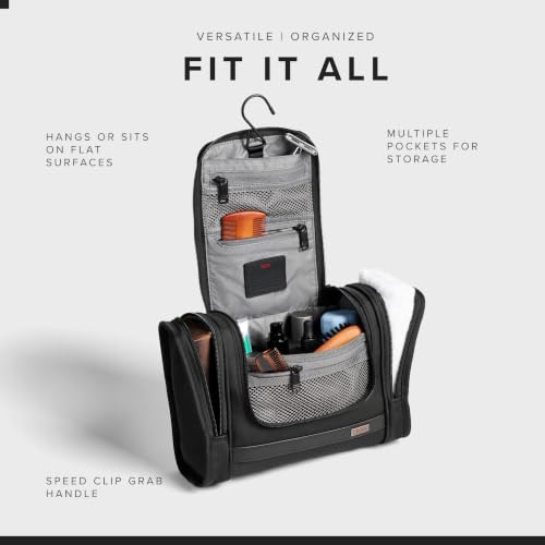 TUMI - Alpha Hanging Travel Kit - Toiletries and Cosmetics Organizer - Travel Essentials Bag with Hooks & Pockets - Black - color: Black