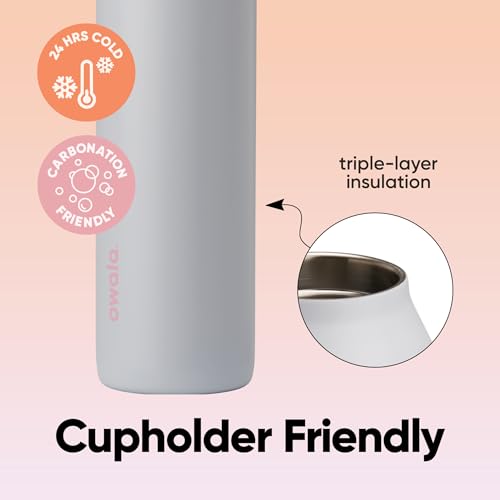 Owala FreeSip Twist Insulated Stainless Steel Water Bottle with Straw for Sports and Travel, BPA-Free, 24-oz, Beach House - color: Beach House, size: 24 Ounces