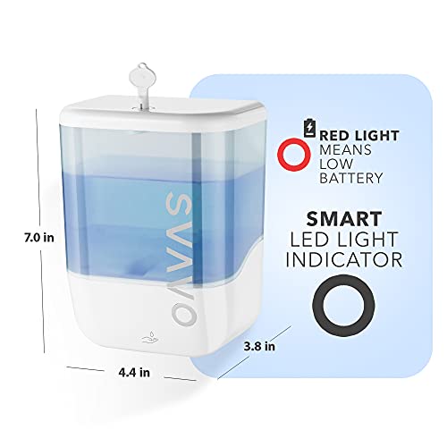 SVAVO 34oz / 1000ml Automatic Soap Dispenser Hand Sanitizer Dispenser Wall Mount, Touchless Electric Sensor Pump Battery Operated for Offices Home Kitchen Bathroom Hotel Restaurant Commercial - color: White, size: 1000ml