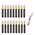 10 Pcs Cute black Lash Cleanser Brushes Lash Shampoo Brushes for Eyelash Extensions Cosmetic Brushes Peel Off Blackhead Brush Remover Tool Nose Cleaning Washing Brush - color: BLACK