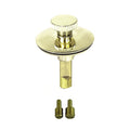 Universal Lift n Turn, (Twist Close) Bath Tub/Bathtub Drain Stopper Includes 3/8" and 5/16" Fittings - color: Polished Brass, size: No Hair Catcher