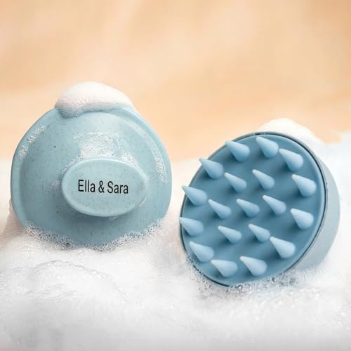 Ella & Sara 4PCS Scalp Massager for Hair Care Scalp Exfoliator Scalp Scrubber for Hair Growth with Soft Bristles, Scalp Exfoliator Brush Dandruff Removal Shampoo Brush for Wet Dry Scalp Care - size: 4-Pack