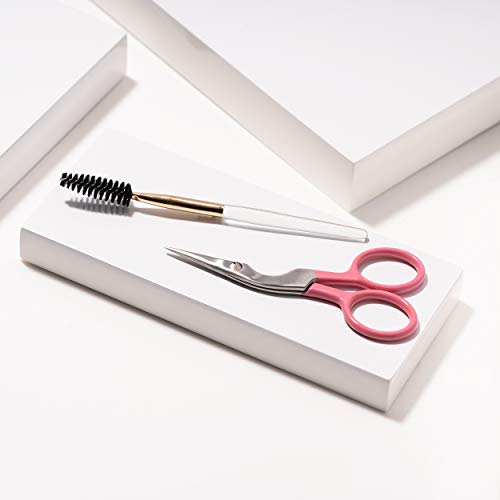 Tweezerman Exclusive Eyebrow Shaping Scissors & Brush Tea Rose - color: Tea Rose