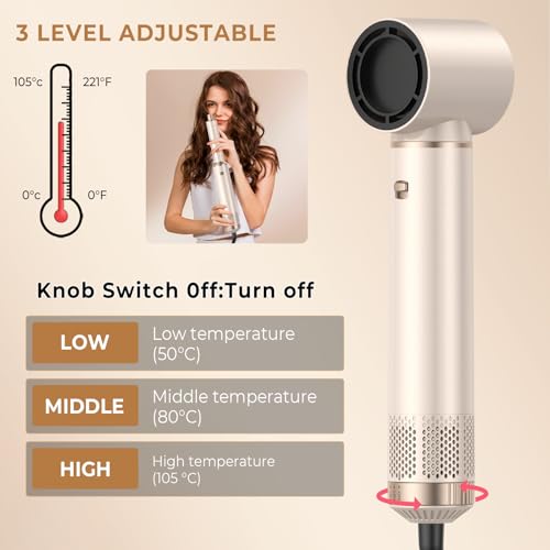 5 in 1 Hair Dryer Brush,Blow Dryer Brush Upgrade Hot Air Brush Air Styler, Curling Wrap Air Curler As A Gift for Straight/Curl/Drying/Smoothing
