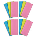 ARCH&M 12-Pack Premium Nylon Exfoliating Washcloth Towel - 35-Inch Quick-Dry, Hygienic Japanese Washcloth for Body & Back - Durable, Machine Washable, Long-Lasting - style: Red x 4 Yellow x 4 Blue x 4