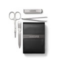 MANSCAPED® Shears 2.0 Tempered Stainless Steel Men's Nail Kit, Fingernail Clippers, Safety Scissors, Tweezers and Nail File, Travel Manicure Pedicure Set, 4-Piece Luxury Grooming Kit with Compact Case - size: The Shears 2.0