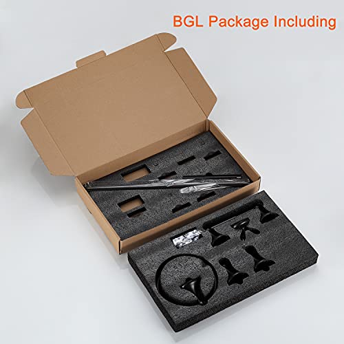 BGL Bathroom Hardware Set Oil-Rubbed Bronze Bath Towel Bars Adjustable Expandable Bathroom Accessory Set Towel Racks 8-Pieces Wall Mount - color: 8 Pcs Orb