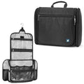 PAVILIA Large Hanging Toiletry Bag for Women Men, Travel Cosmetic Organizer with 10 Compartments, Swivel Hook and 3 Leakproof Pockets, Water Resistant Makeup Case, Packs Flat, Black - color: Black
