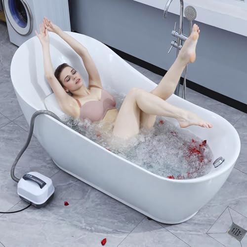 Bathtub Spa Mat with Bubble Jet Massager – Portable Full Body Waterproof Massage Mat, 6-Speed Bubbles, Remote Control & Non-Slip Suction Cups for Ultimate Relaxation