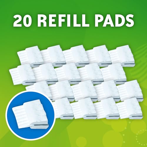 Scrubbing Bubbles Flushable Toilet Bowl Wand Cleaner Refills, Fresh Brush Cleaner Toilet Refill Pads, Removes Limescale & Odors, Citrus Scent, 20 Count (Pack of 1) - size: 20 Count (Pack of 1), style: Refill
