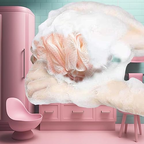 Loofah Sponge, Exfoliating Bath Sponge Body Scrubber Lofa Single Pack - Pink 50g (1 Pack) - style: Style 7